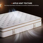 12 inch King Size Tencel Medium Hybrid Mattress, Plush Layer and Cooling Gel Memory Foam Mattress in a Box