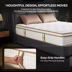 12 inch King Size Tencel Medium Hybrid Mattress, Plush Layer and Cooling Gel Memory Foam Mattress in a Box