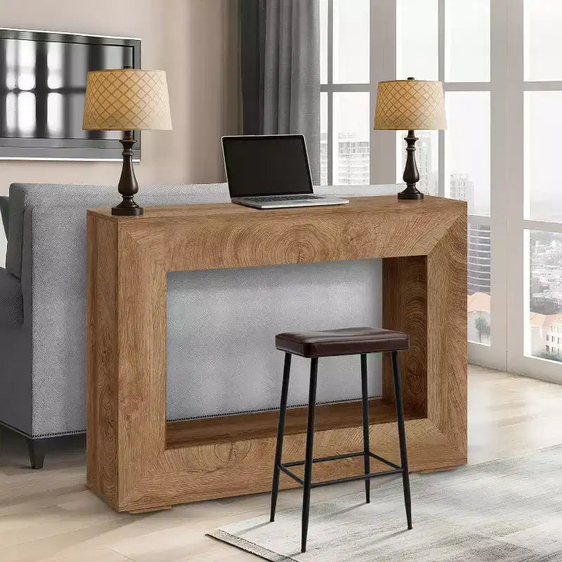 47 in Farmhouse Console Table,Entryway Console Table with Storage, Industrial Hallway Accent Table for Living Room, Entrance