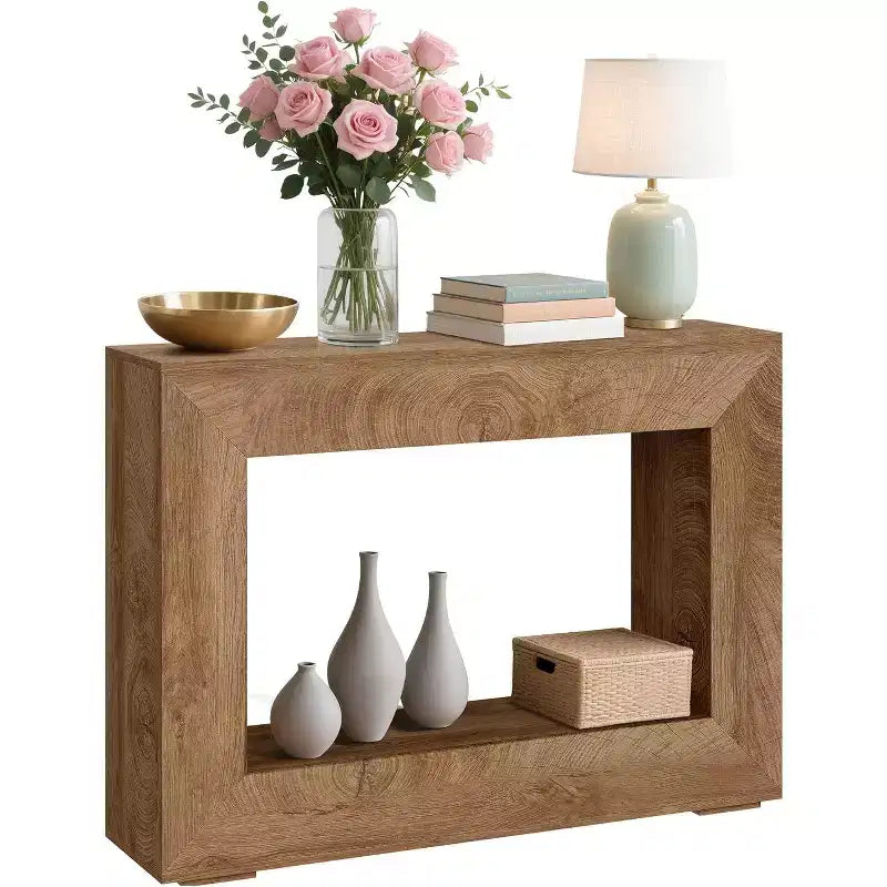 47 in Farmhouse Console Table,Entryway Console Table with Storage, Industrial Hallway Accent Table for Living Room, Entrance