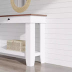 54 Console Table for Entryway - Farmhouse Entryway Table with Storage and Drawers, Small Entry Tables for Hallway Behind Couch Table Sofa Table