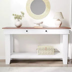 54 Console Table for Entryway - Farmhouse Entryway Table with Storage and Drawers, Small Entry Tables for Hallway Behind Couch Table Sofa Table