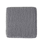 Knitted Footstool, Square Upholstered Footstool, Small furniture, Suitable For Living Room and Bedroom, No Assembly Required.