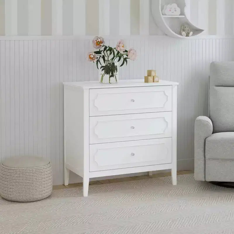 daVinci Chloe Regency 3-Drawer Dresser - White