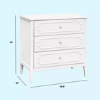daVinci Chloe Regency 3-Drawer Dresser - White