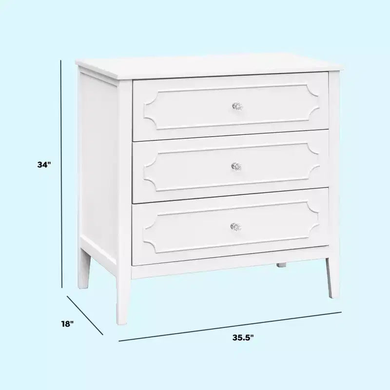 daVinci Chloe Regency 3-Drawer Dresser - White