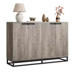 Buffet moderne avec 4 portes et étagères, Armoire de rangement, bahut