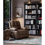 Oversized Padded Swivel Rocking Recliner Chair with Heat and Massage  Comfy Faux Leather Swivel Rocker Reclining Single Sofa for Adults