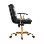HomeStock 42 in.H Adjustable Height Black Cushion Seat Material with Swivels Executive Office Chairs