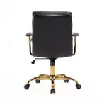 HomeStock 42 in.H Adjustable Height Black Cushion Seat Material with Swivels Executive Office Chairs