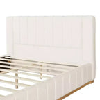 Christopher Knight Home Buchanan Modern Striped Fabric Bed with Headboard
