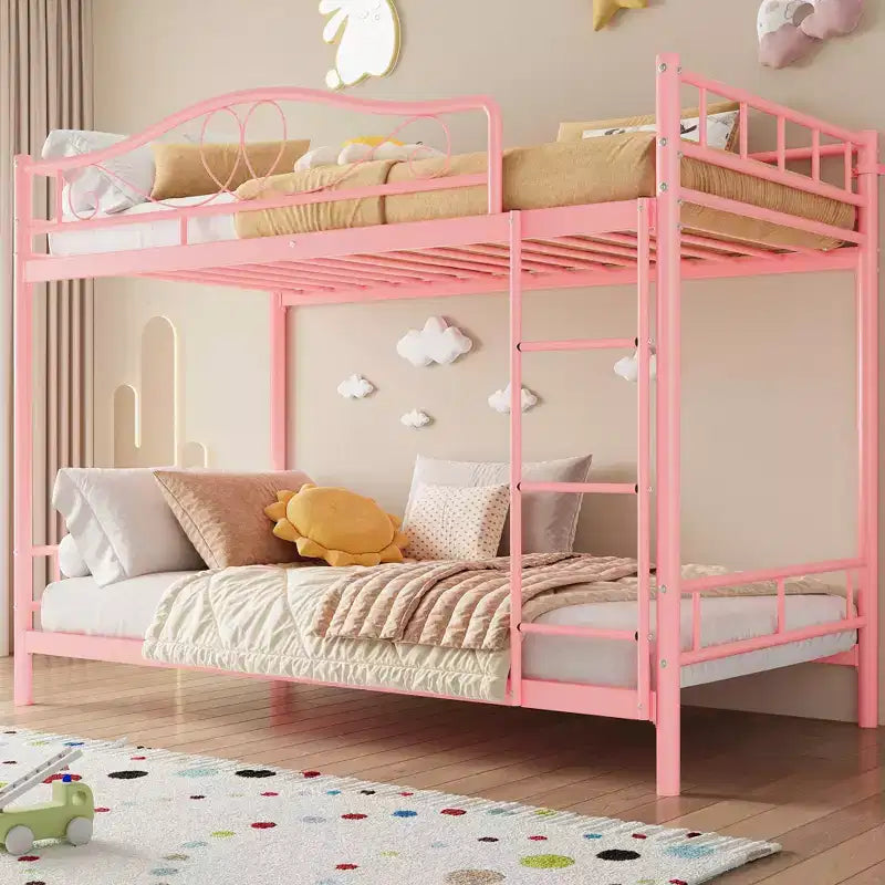 COZONY Twin Over Twin Bunk Bed, Heavy Duty Metal Frame Full Length Guardrails 400 LBS Capacity