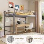 COZONY Twin Over Twin Bunk Bed, Heavy Duty Metal Frame Full Length Guardrails 400 LBS Capacity