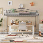 COZONY Twin Over Twin Bunk Bed, Heavy Duty Metal Frame Full Length Guardrails 400 LBS Capacity