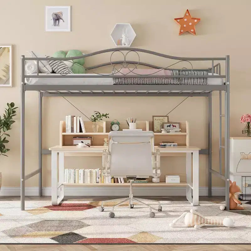 COZONY Twin Over Twin Bunk Bed, Heavy Duty Metal Frame Full Length Guardrails 400 LBS Capacity
