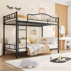COZONY Twin Over Twin Bunk Bed, Heavy Duty Metal Frame Full Length Guardrails 400 LBS Capacity