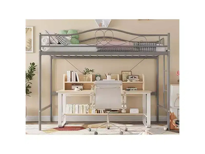 COZONY Twin Over Twin Bunk Bed, Heavy Duty Metal Frame Full Length Guardrails 400 LBS Capacity