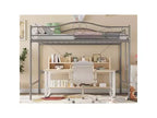 COZONY Twin Over Twin Bunk Bed, Heavy Duty Metal Frame Full Length Guardrails 400 LBS Capacity