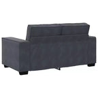 vidaXL 2 Piece Sofa Set with Cushions Black Velvet