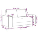 vidaXL 2 Piece Sofa Set with Cushions Black Velvet