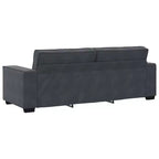 vidaXL 2 Piece Sofa Set with Cushions Black Velvet