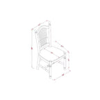 HomeStock 3-Piece Black and Cherry Finish Solid Wood Top With Dropleaf Dining Table Set