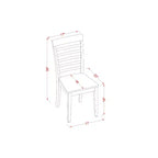 Kitchen Dining Room Set Table with Chairs - Saddle Brown - Extendable Leaf