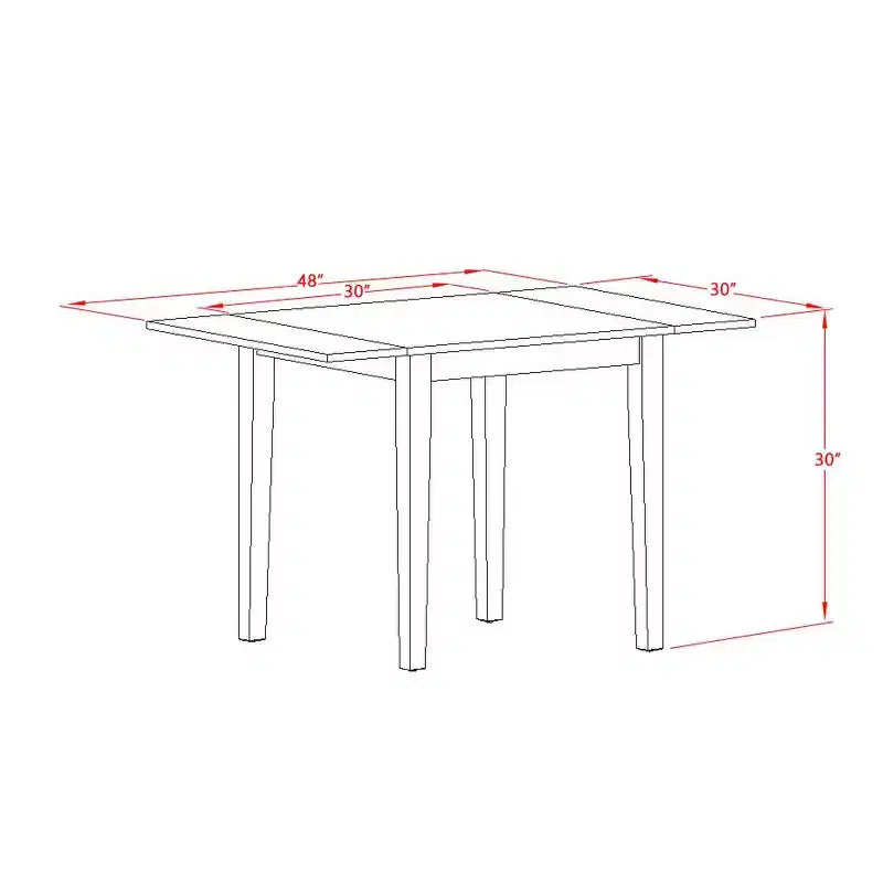 3-Piece Linen White Finish Solid Wood Top Dining Table Set