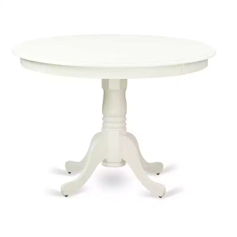 HomeStock 3-Pc Linen White Finish Solid Wood Top-Dining Room Set-Seats 4