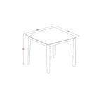 Mid Century Dining Table Set - 3 Piece Kitchen Table & Chairs - Modern Parsons Design