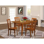 Classic Dinette Set - Small Dining Table & Chairs - Kitchen Table Set for 4 - Elegant Design