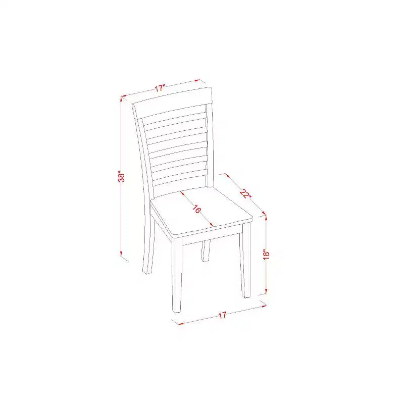 Classic Dinette Set - Small Dining Table & Chairs - Kitchen Table Set for 4 - Elegant Design