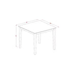 Counter Height Dining Set - 3 Piece Pub Table & Chairs - Kitchen Set - 36x36 Inch - Black Cherry Finish