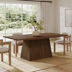 Table à manger surdimensionnée à pied central Kaia Farmhouse de Christopher Knight Home