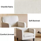 MAYEERTY Reading Chair with Armrest and Backrest Comfy Lounge Chair for Bedroom Waiting Room Reception Room