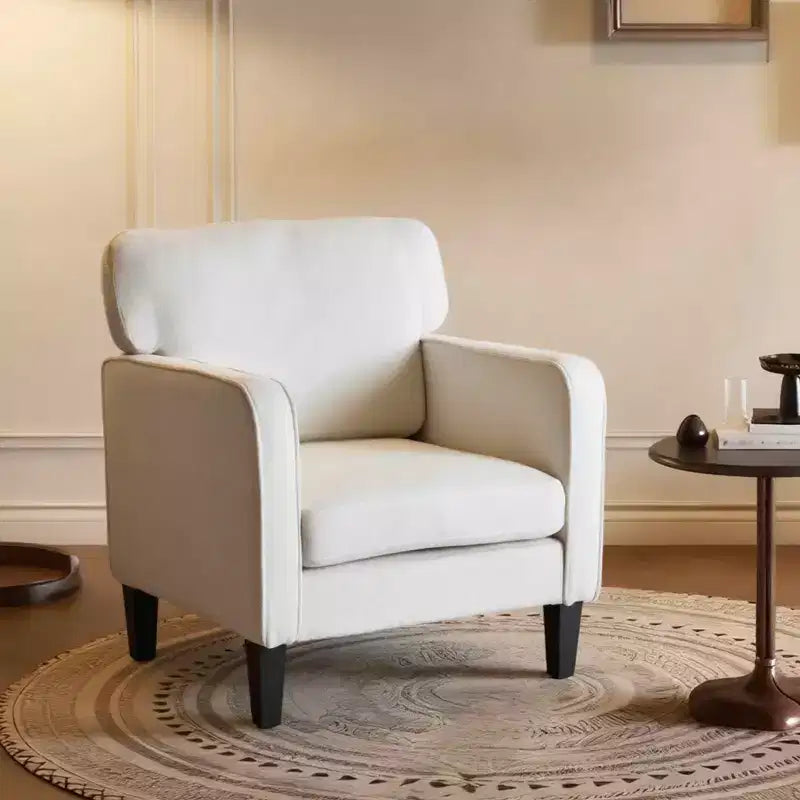MAYEERTY Reading Chair with Armrest and Backrest Comfy Lounge Chair for Bedroom Waiting Room Reception Room