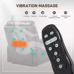 Power Lift Chair for Elderly, Faux Leather Recliner Sofa with Vibration Massage and Heat, Remote, Side Pockets