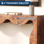 63 Inches Farmhouse Console Table with Storage, Wood Sofa Table, Narrow Console Stand for Entryway Living Room
