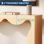 63 Inches Farmhouse Console Table with Storage, Wood Sofa Table, Narrow Console Stand for Entryway Living Room