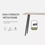 GDFStudio Freya Modern Wooden Dining Table