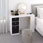 HOMLUX 39 Computer Desk Study Writing Desk with 3 Storage Bins & Open Shelves
