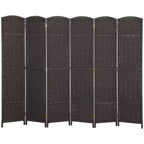 Paravent Pliant 6 Panneaux 1,7 m de Hauteur Écran d'Intimité Séparateur de Pièce Autoportant pour Bureau à Domicile