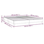 Bed Frame White Faux leather, plywood, engineered wood Queen