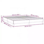 Bed Frame Light Gray Velvet, Engineered wood, Plywood Queen