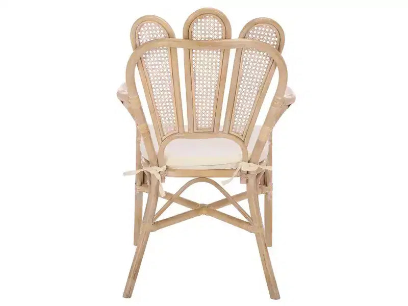 Maki Arm Chair - ACH4904 - White Washed/Ivory - Safavieh