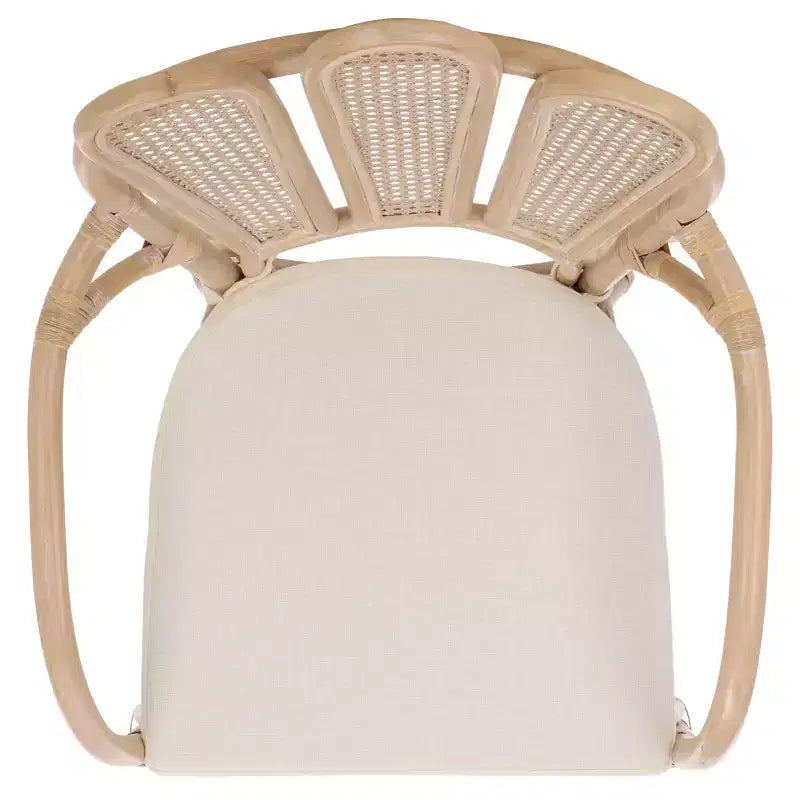 Maki Arm Chair - ACH4904 - White Washed/Ivory - Safavieh