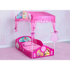 Disney Princess Sleep and Play Toddler Bed with Canopy