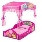 Disney Princess Sleep and Play Toddler Bed with Canopy