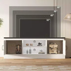 Modern Minimalist TV Stand,TVs Up to 65 Inches,Entertainment Center Console Table with Storage Cabinets and Shelves for Living Room
