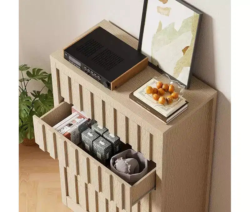 Dresser for Bedroom with 5 Drawers, 47.2 Wide Wood Dressers & chests of Drawers, Wooden Dresser TV Stand, Modern Storage Organizer Modern Dressers